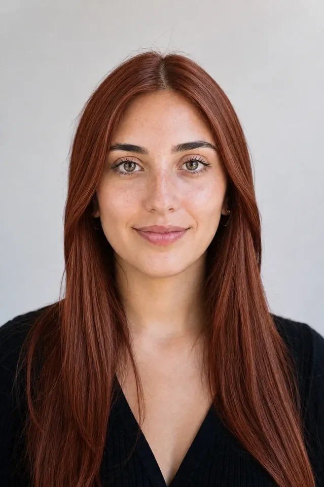 After: copper hair color