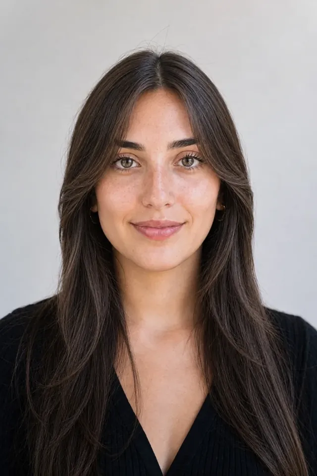 Curtain Bangs hairstyle example