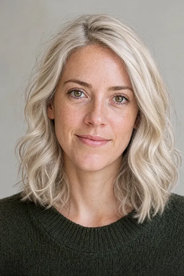After: platinum blonde hair color
